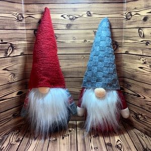Christmas Gnomes decor stuffed bottoms are weighted